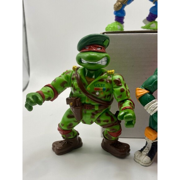 1991 Vintage TMNT Playmates Teenage Mutant Ninja Turtles Lot Of 5 Action Figures - Picture 2 of 11